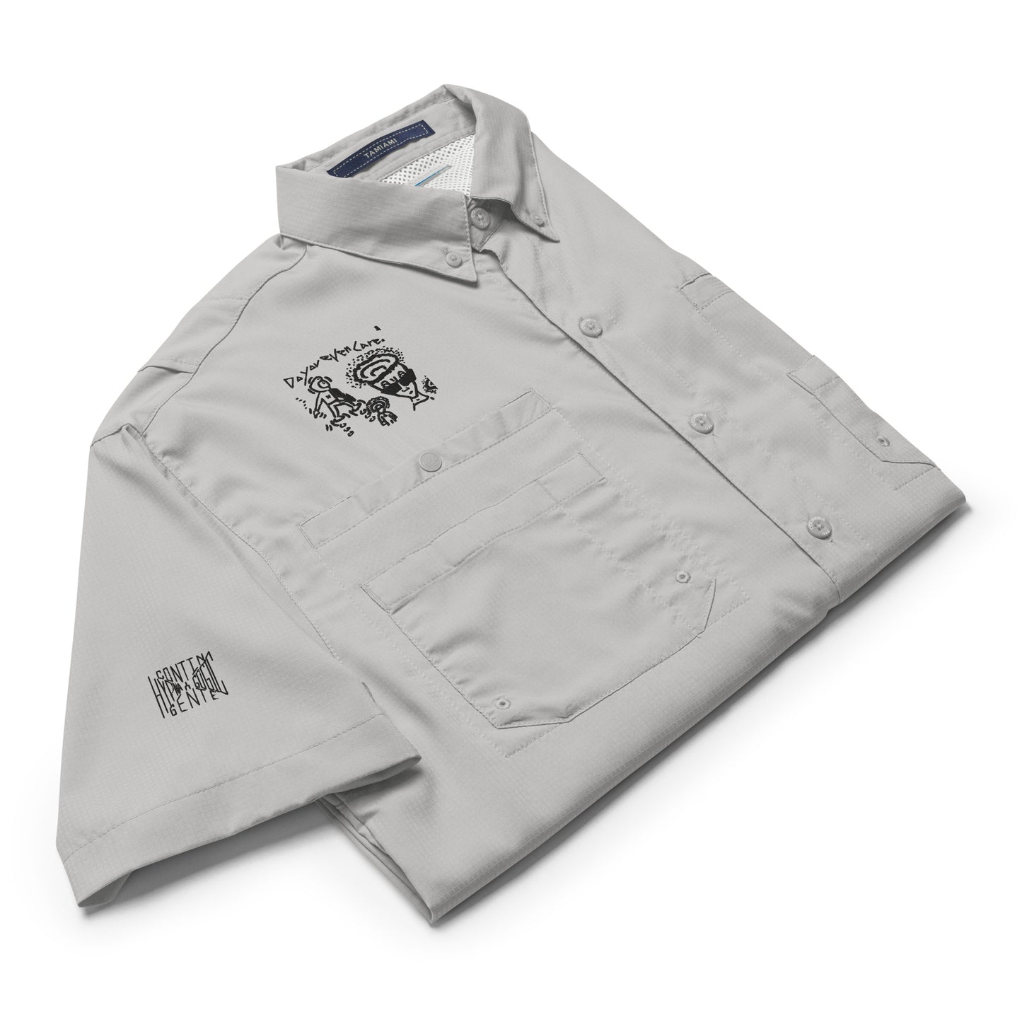 “Do You Even Care?” Short Sleeve Button Up